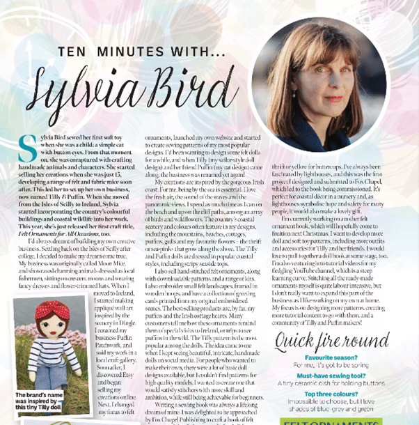 An Interview for Sew Magazine Part 1