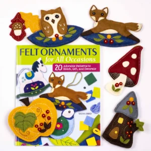 Tilly & Puffin's book, Felt Ornaments for all occasions, with ornaments from the Autumn chapter