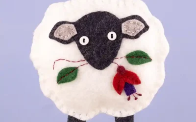Clover the Sheep Felt Ornament with Variations
