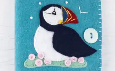 A Felt Needle Book for Storing Needles and Pins