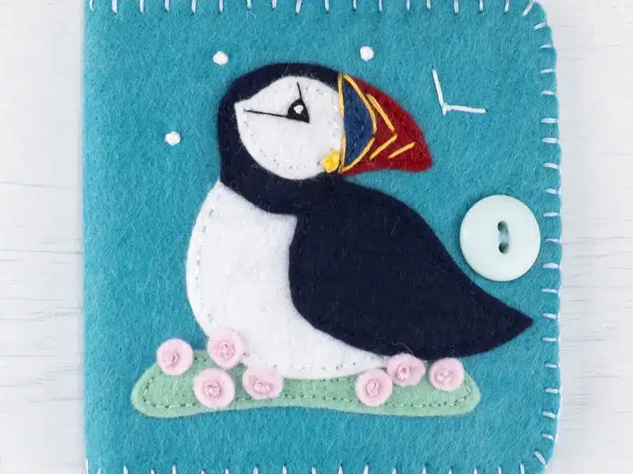 A Felt Needle Book for Storing Needles and Pins